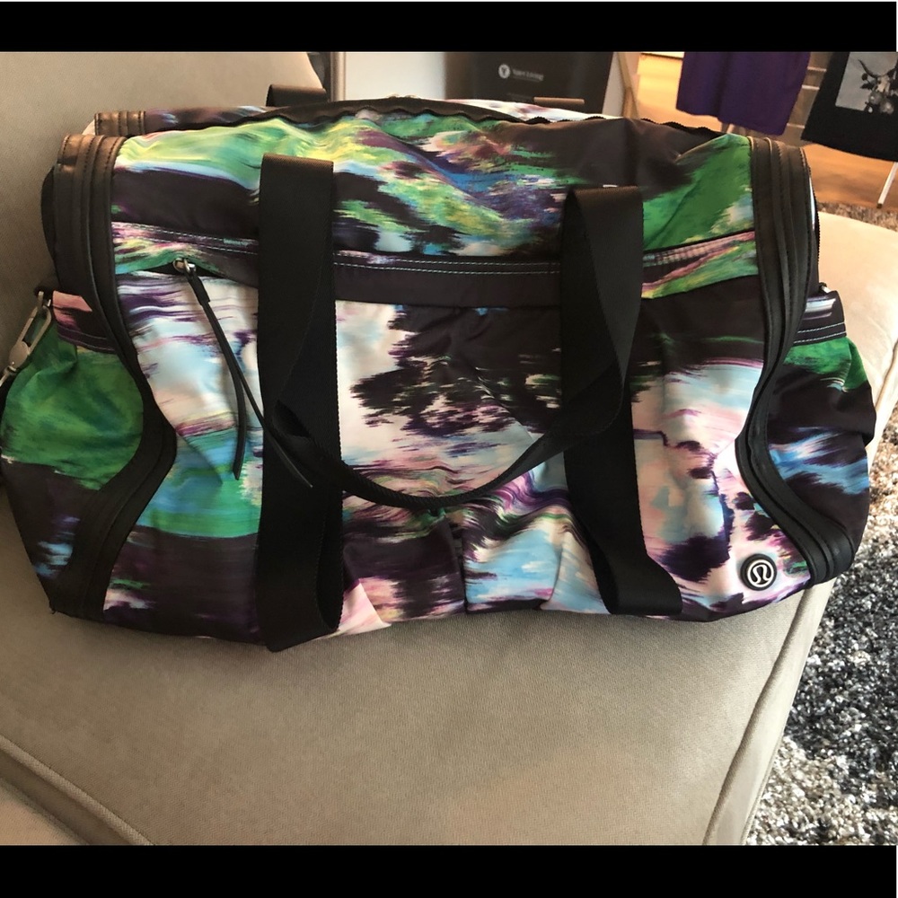 Lululemon duffel gym bag multi colored